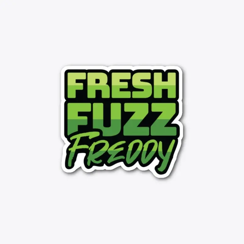 Fresh Fuzz Font Sticker